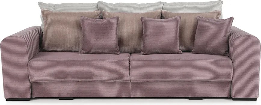 Extra tágas kanapé, lila, őreg rózsaszín, bézs színű, GILEN BIG SOFA