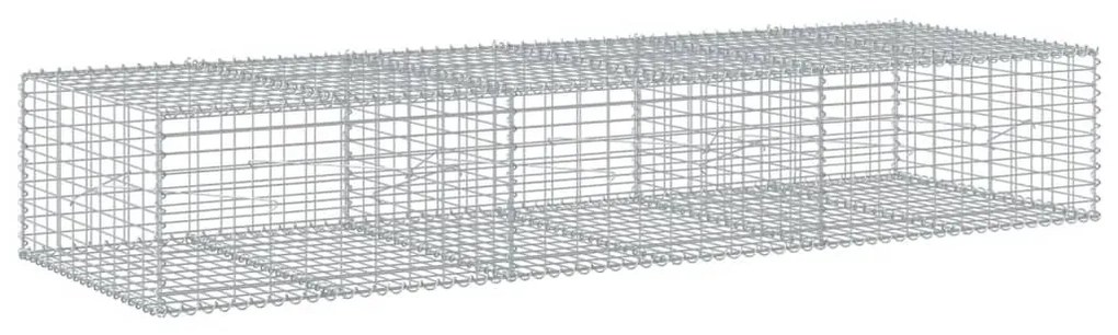 horganyzott vas gabion kosár fedéllel 300 x 100 x 50 cm