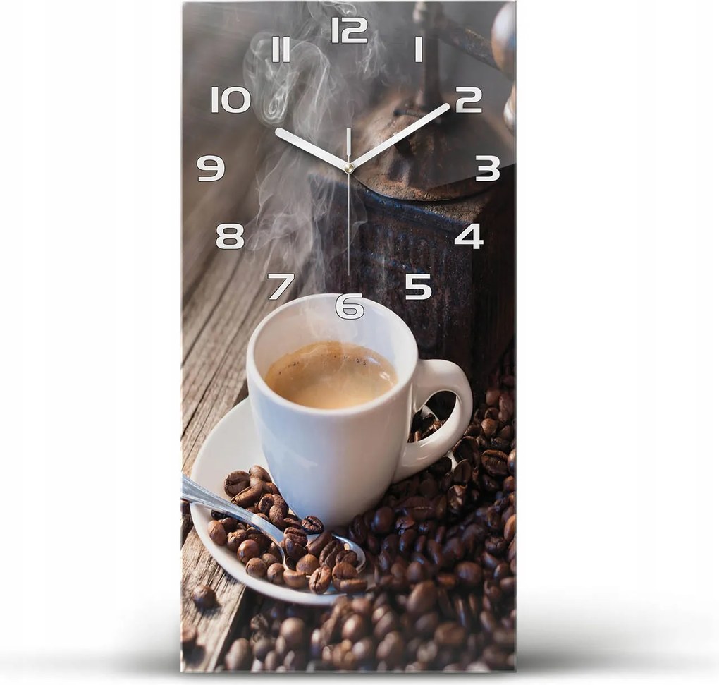 Üveg falióra Kávéscsésze 30x60 függőleges