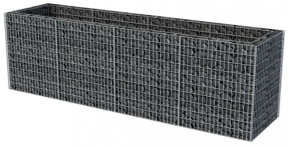 acél gabion magaságyás 360 x 90 x 100 cm