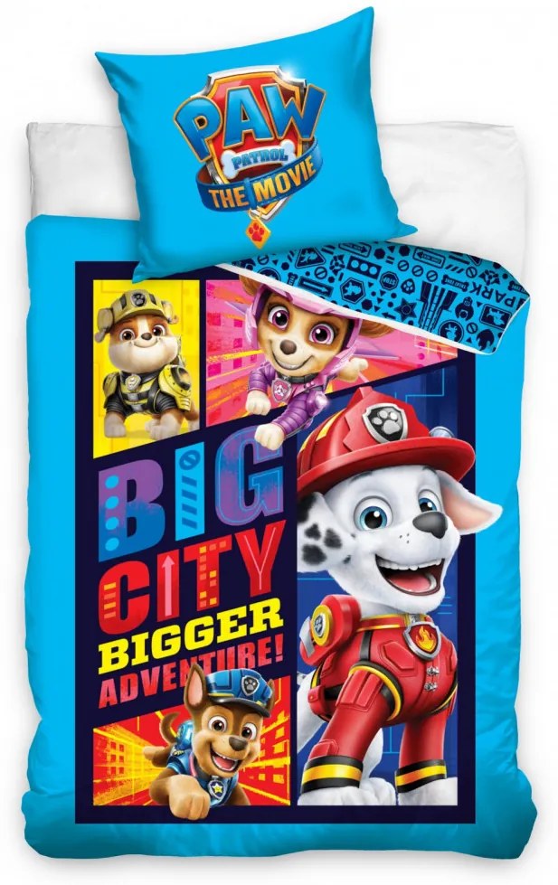 Mancs Őrjárat City ágyneműhuzat 140×200cm, 70×90 cm