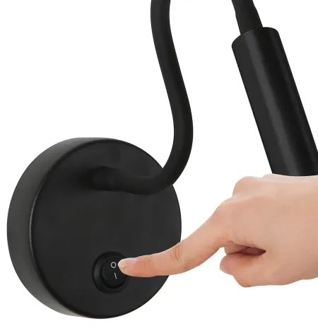 Brilagi - LED Rugalmas fali lámpa MAYA LED/3W/230V 4000K fekete