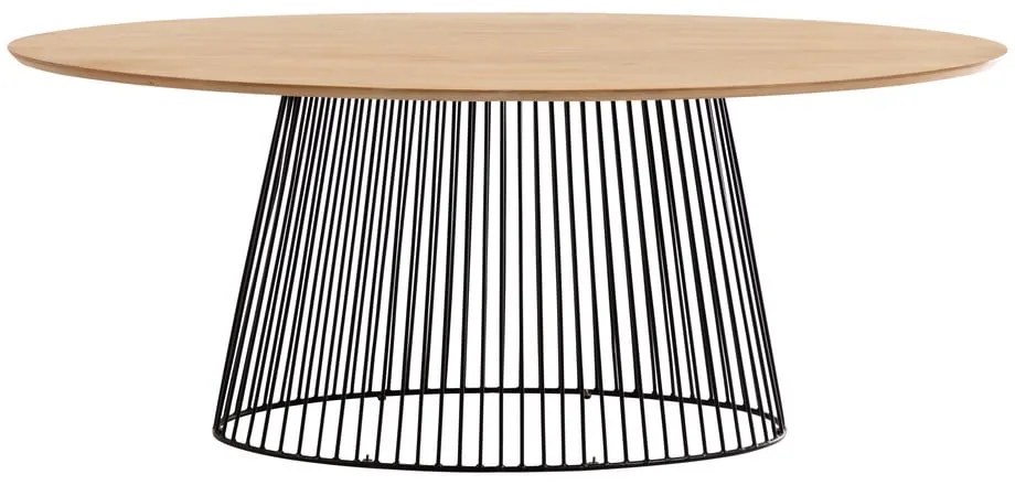 Étkezőasztal mangófa asztallappal, 200 x 110 cm - Kave Home