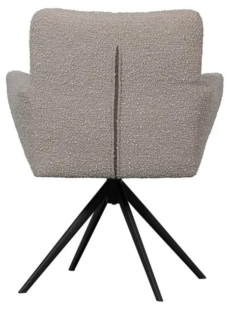 Bézs kárpitozott étkezőfotel Vinny – WOOOD