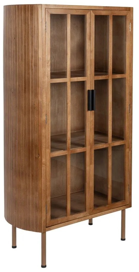 Natúr színű kaucsukfa tálalószekrény 80x140x38 cm Yaz – White Label