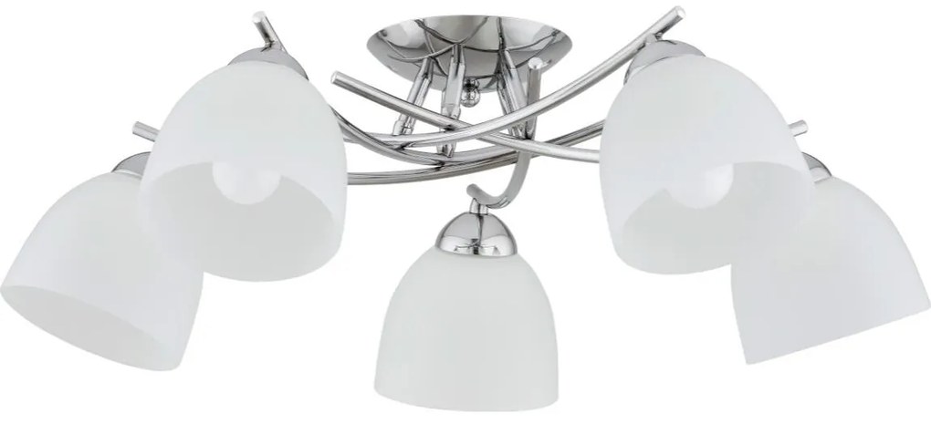 Felületre szerelhető csillár SEVA 5xE27/15W/230V fényezett króm