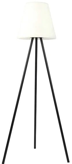 Modern kültéri állólámpa fekete IP44 LED-del, napelemes - Virginia