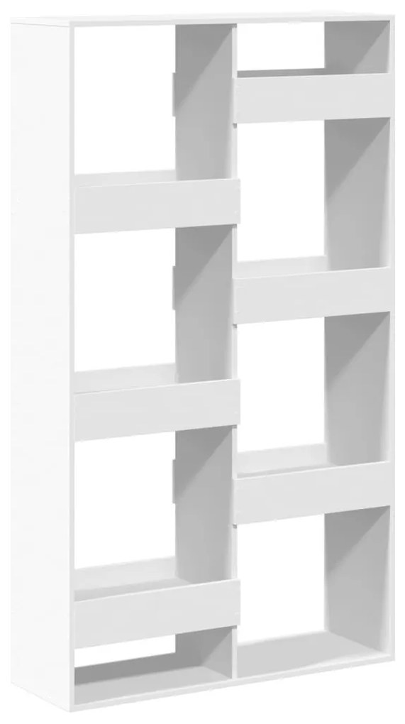 fehér szerelt fa könyvespolc 100 x 33 x 175 cm