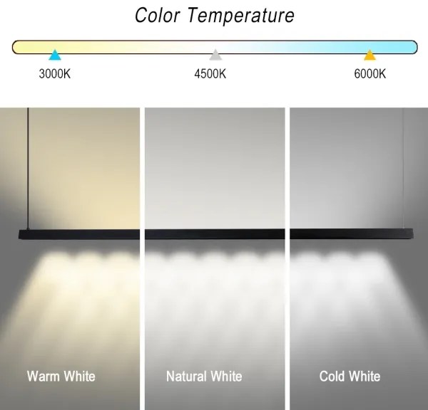 Immax NEO 07308L-LED dimmelhető, kábellel függesztett csillár MADEIRA 44W/230V Wi-Fi Tuya 202 cm fekete
