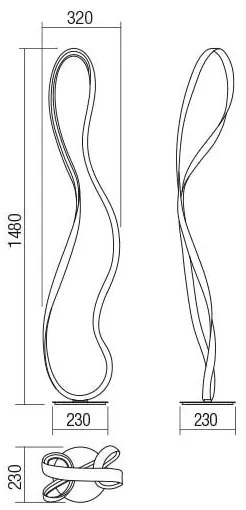 Redo 01-1417 - NUBO állítható fényerőjű LED állólámpa 1xLED/35W/230V