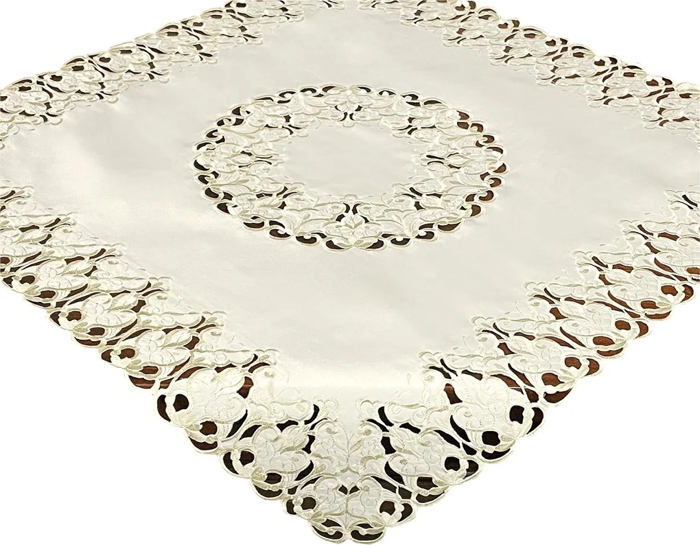 Futófelület Rátét 85x85 Dekoratív Asztalra Krémszínű