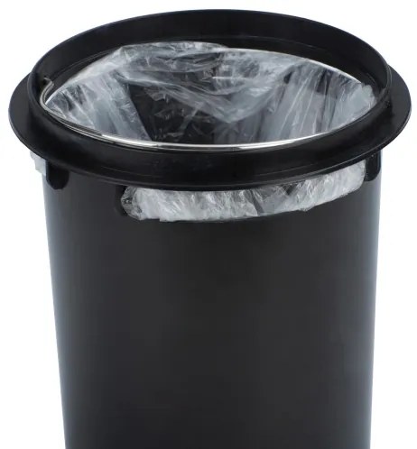 WENKO 24009800 - LEMAN szemetes 17x25 cm rozsdamentes acél/arany/fekete