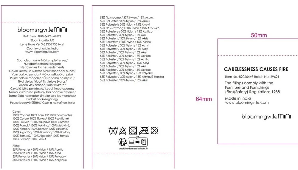 Gyerek puff Agnes – Bloomingville Mini