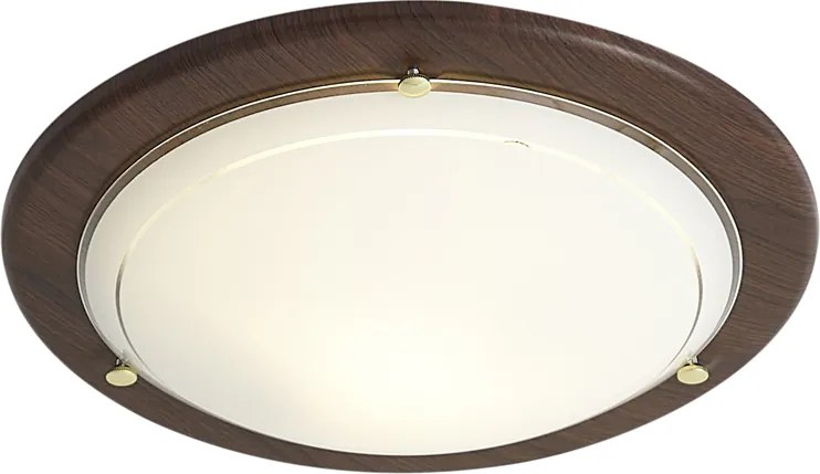 Klasszikus piros mennyezeti lámpa fehér üveggel - Mesiac