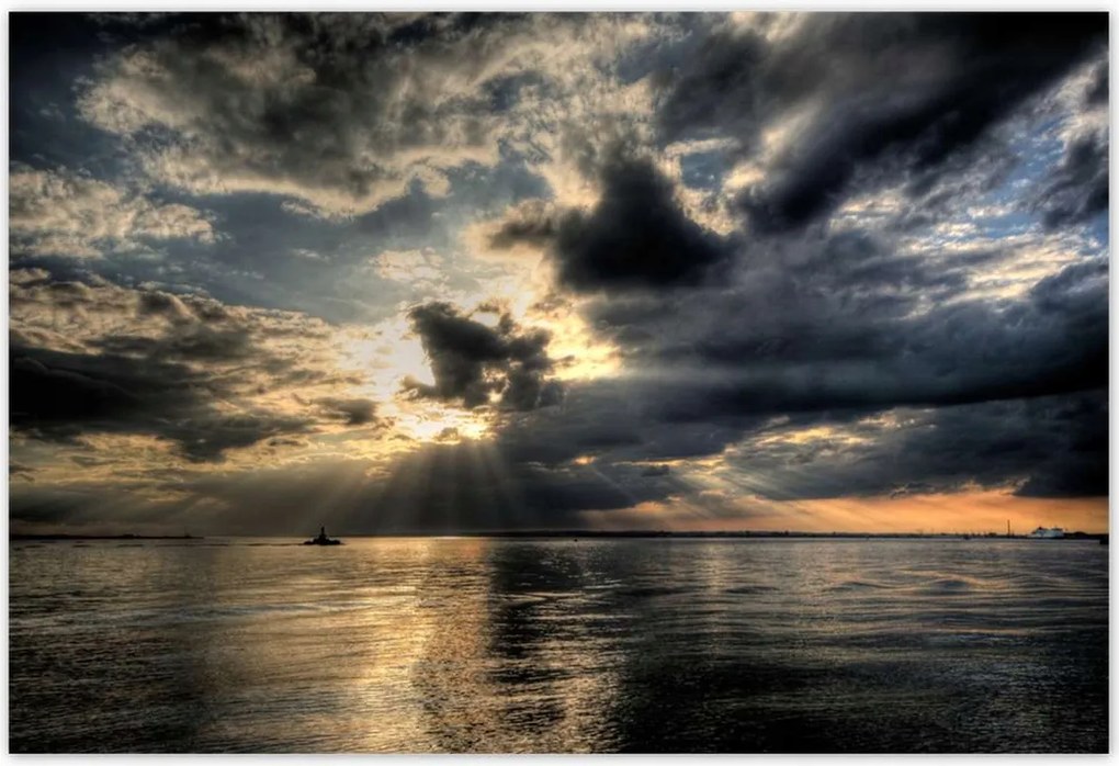 Poszterek 185x125 Naplemente a felhők között