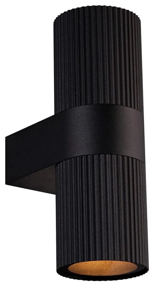 Nordlux - Kültéri fali lámpa KYKLOP 2xGU10/25W/230V IP54 fekete