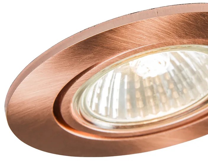Okos, süllyesztett, dönthető spotlámpa réz színben, Wifi GU10-zel - Cisco