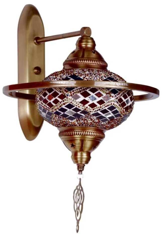 YENI fali lámpatest 1xE27/40W/230V bronzszínű