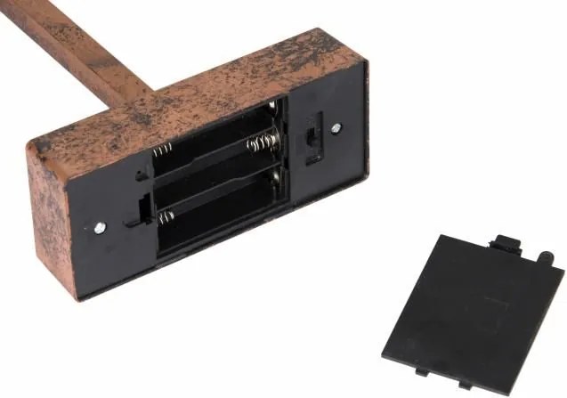 NEXOS Csillag állványon 38 cm 20 LED bronz