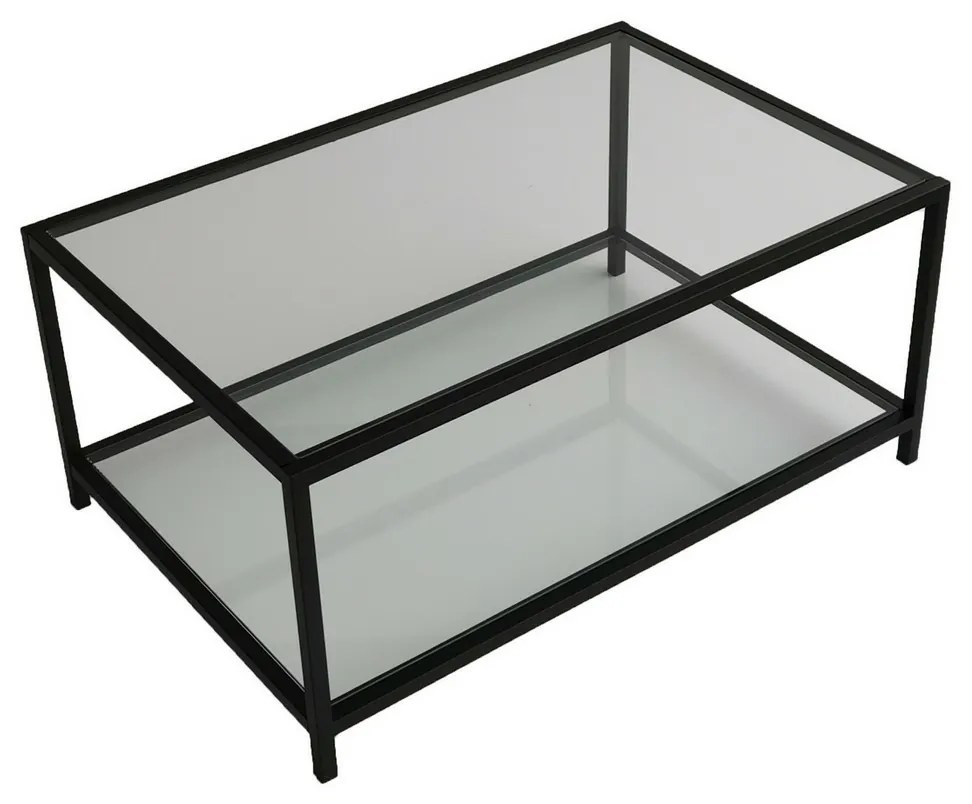 Astra Black dohányzóasztal sötét üveggel