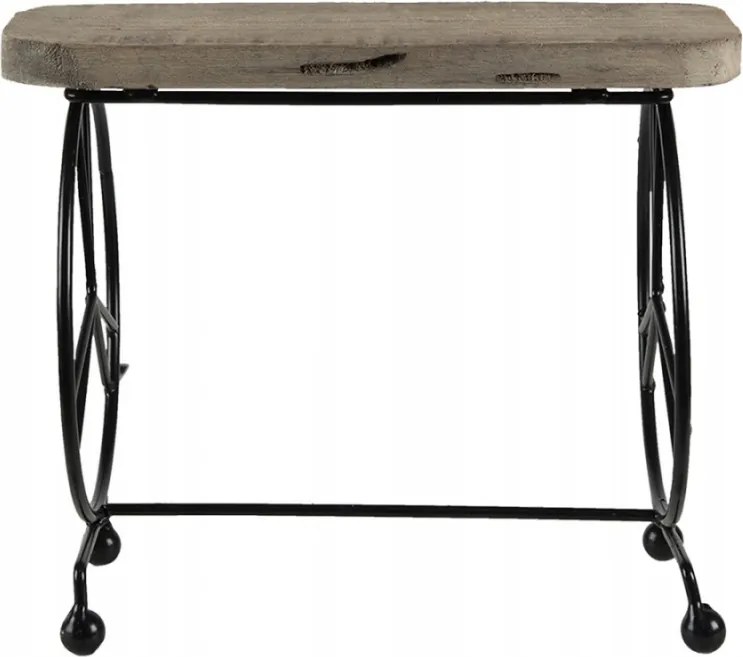 Dekoratív asztal alakú virágtartó állvány 26x16x22 cm