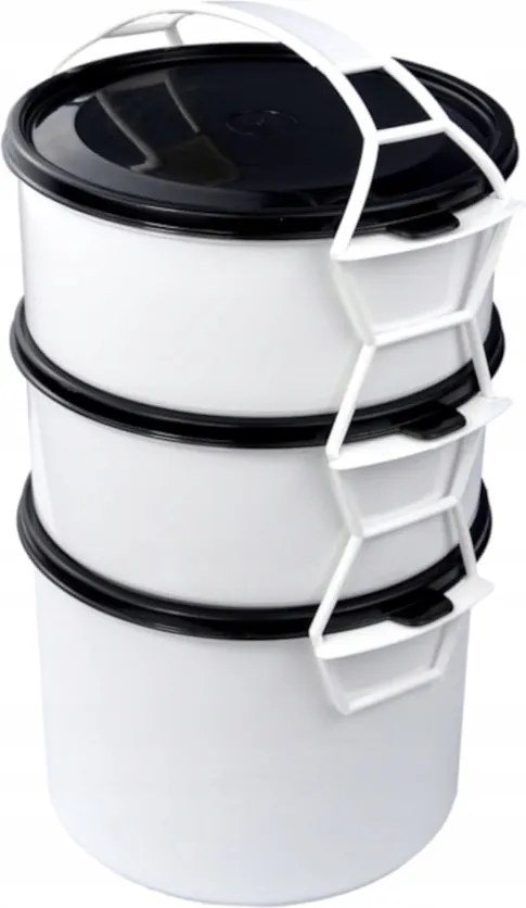 3 db kombinált ételtároló edény 2x 1,2L 1,5L étkészlet