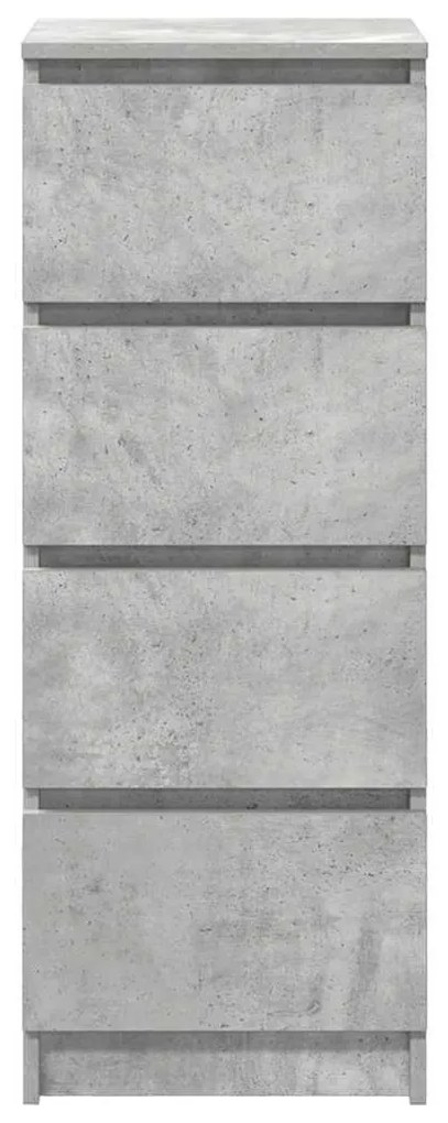 betonszürke szerelt fa tálalószekrény 37,5x35x99 cm