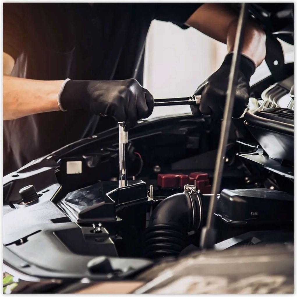 Poszterek 100x100 Autó motor javítás