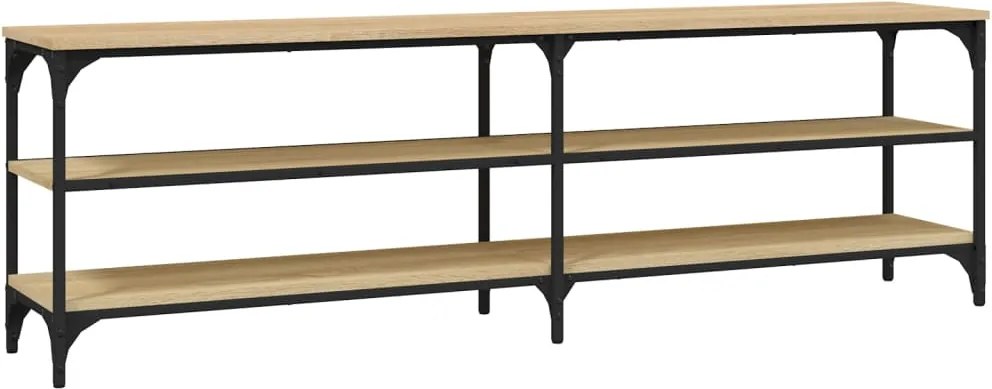 vidaXL sonoma tölgy színű szerelt fa fali TV-szekrény 160x30x50 cm