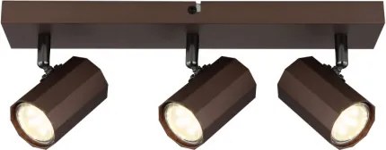 Globo 57919-3 Spotlámpa fém bronz színű matt, alumínium bronzszínű matt, HxSzxM: 390x60x145mm, 3x GU10 25W 230V izzók nélkül