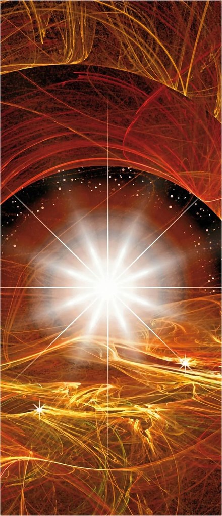 Matrica Fotótapéta Kozmikus vonalak absztrakt csillagok otthonra 91x211