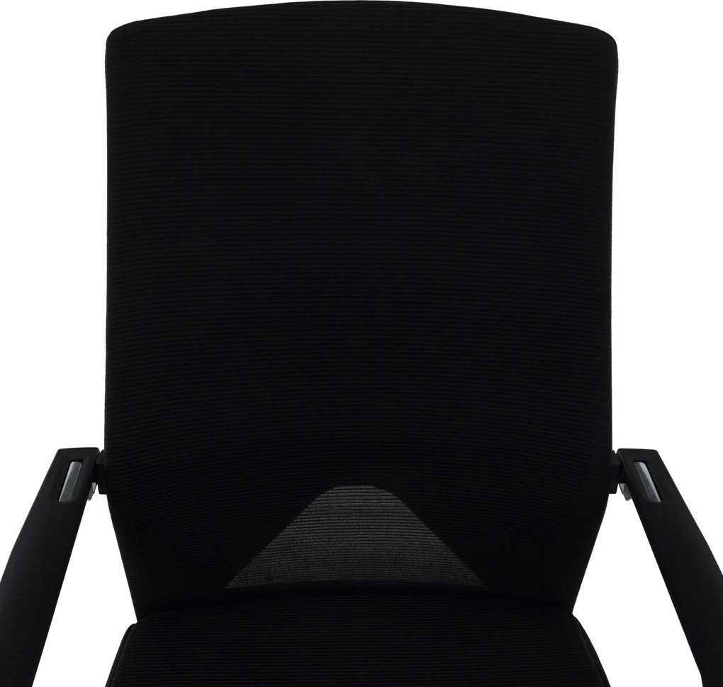 Tárgyalószék, fekete, RAVIL