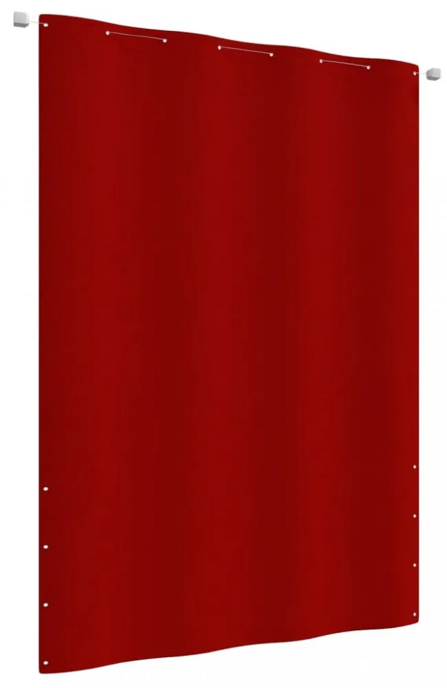 piros oxford-szövet erkélyparaván 160 x 240 cm