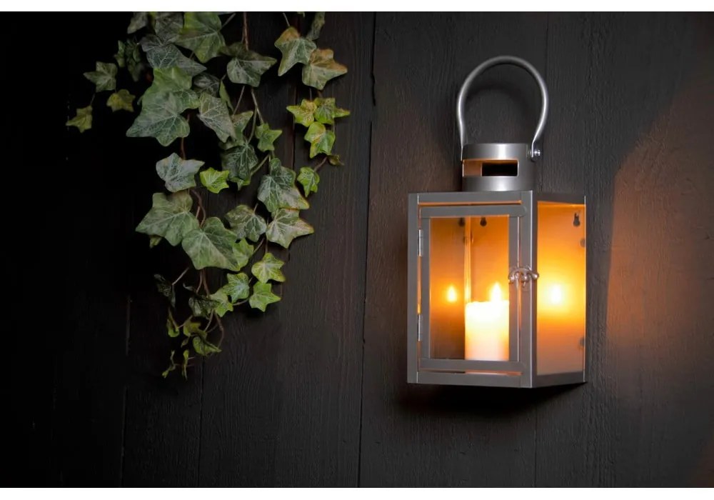 Fém lámpás (magasság 23 cm) Modern – Esschert Design