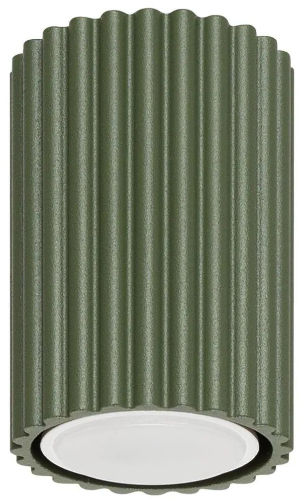 Sollux Sollux SL.1606 - Spotlámpa KARBON 1xGU10/10W/230V 10 cm zöld SLX1283