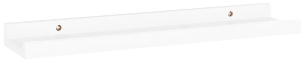 4 db fehér fali polc 40 x 9 x 3 cm