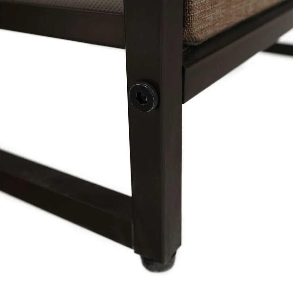 HAZEL TYP 1 szekrény szövet fiókokkal, barna, L