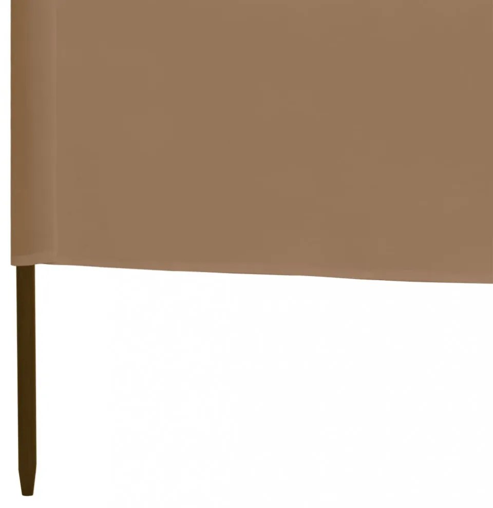 tópszínű szövet 3-paneles szélfogó 400 x 160 cm