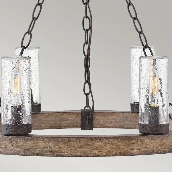 Hinkley HK-SAWYER6-SQ - SAWYER láncos csillár 6xE14/40W/230V barna