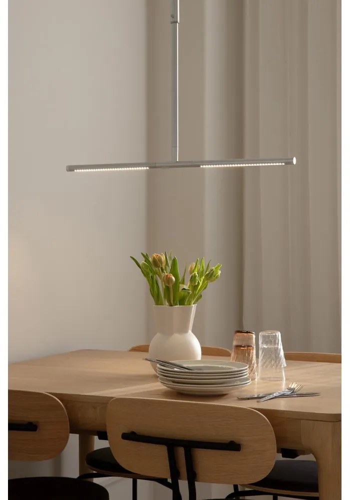 Ezüstszínű fém LED függőlámpa fém búrával Omni Ceiling – UMAGE