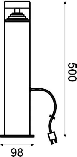 Ledvance - ORION kültéri LED lámpa LED/2W/12V IP44