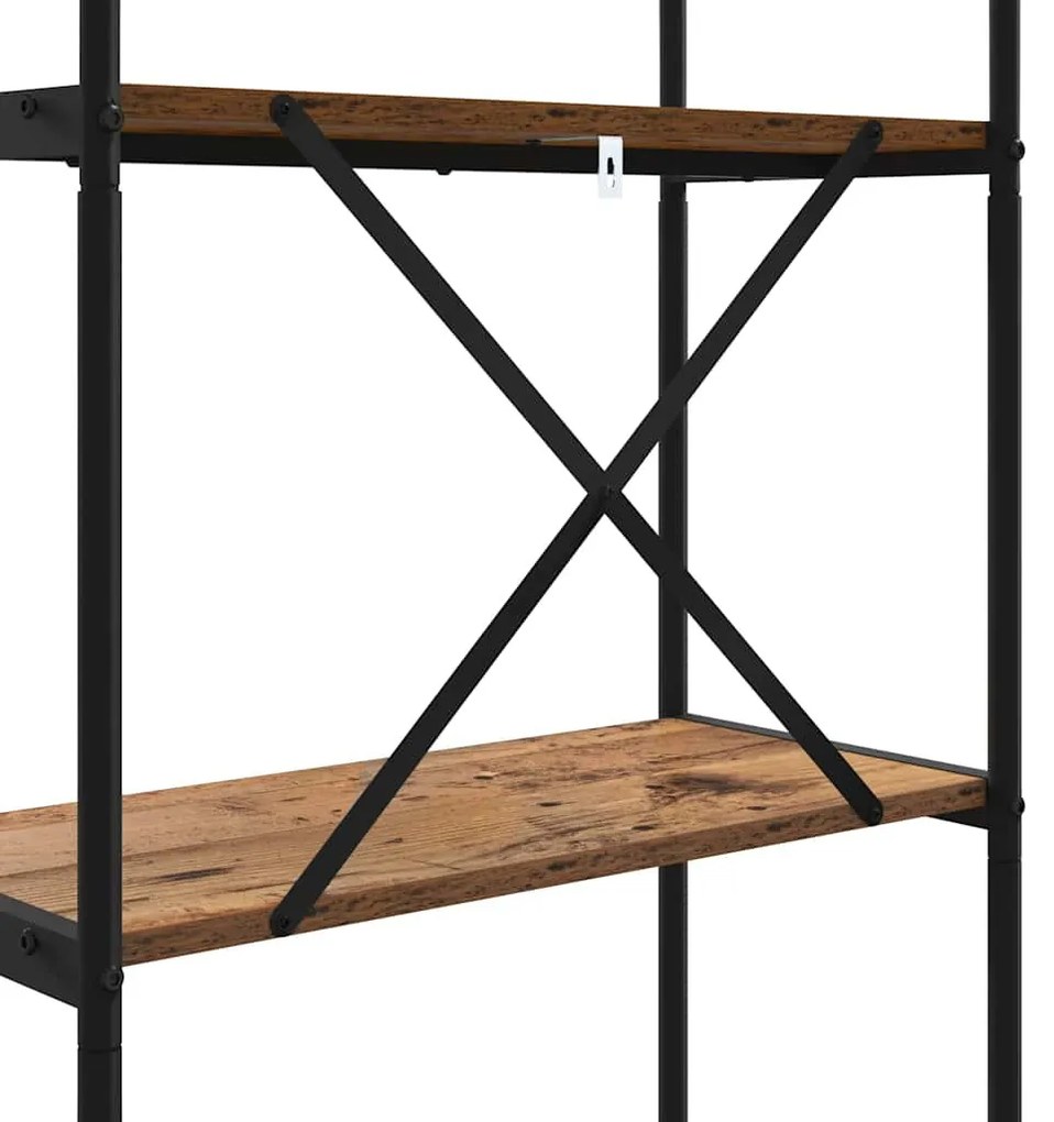 Könyvespolc Régi fa 60 x 30 x 109 cm Faanyag