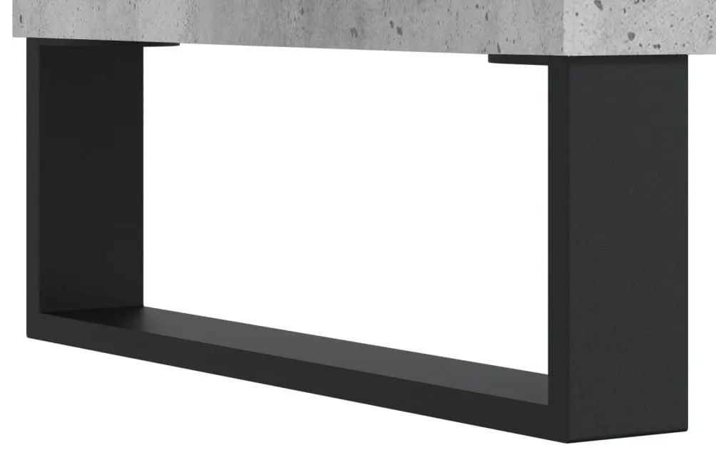 betonszürke szerelt fa tálalószekrény 60 x 35 x 70 cm