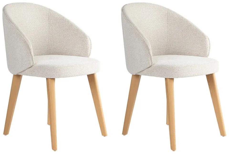 Bentley White and Light Oak étkezőszék szett, 2 db