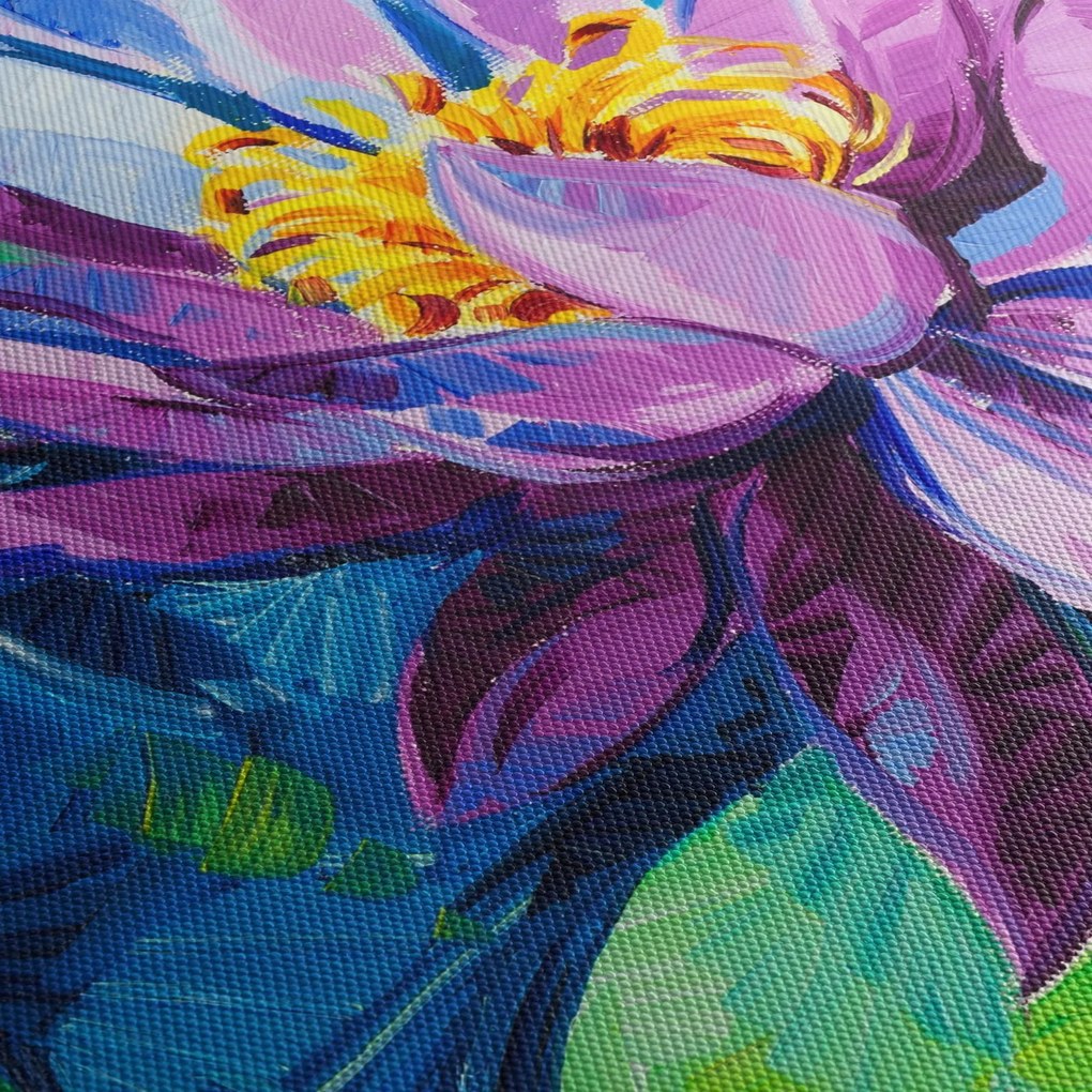 Egy vízi liliom képe a vízen (90x60 cm)
