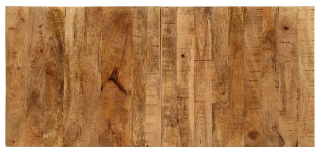 piros és barna tömör mangófa traktor bárasztal 55x120x107 cm