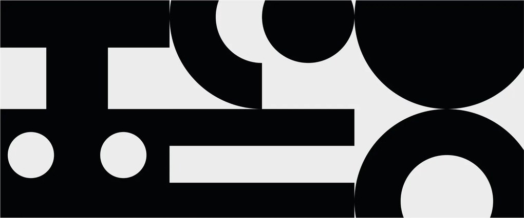 Kép - Geometriai absztrakció N⁰3 (120x50 cm)
