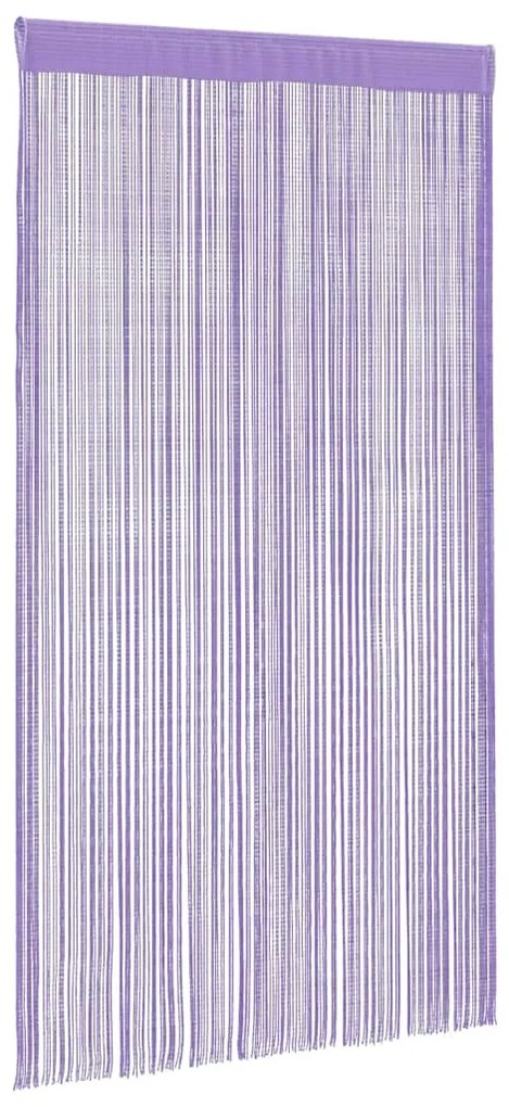 2 db lila zsinórfüggöny 140 x 250 cm