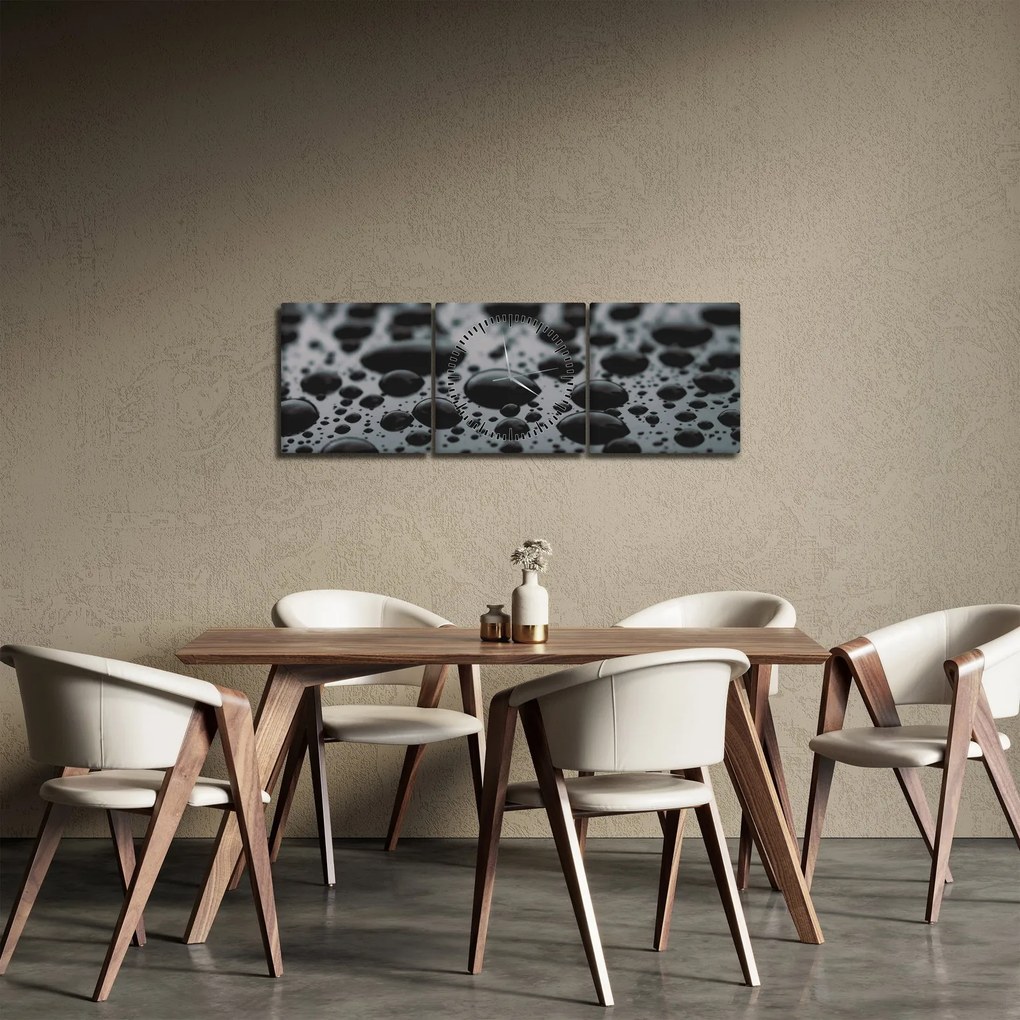 A vízcseppek képe (órával) (90x30 cm)