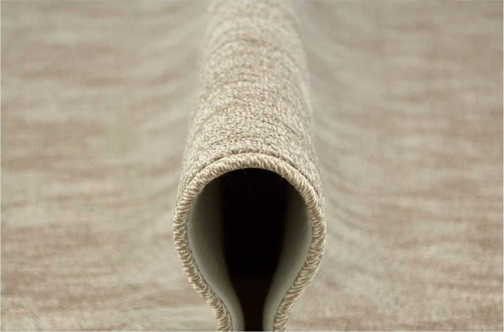 Hurokszőnyeg Nappaliba Tartós Bézs Port Termo Filc 120x300 cm